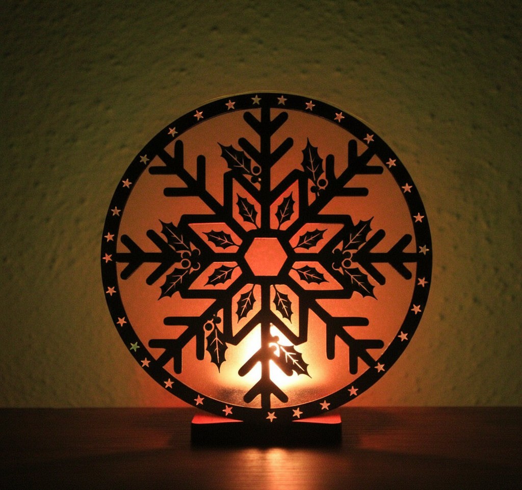 Snowflake Candle Holder