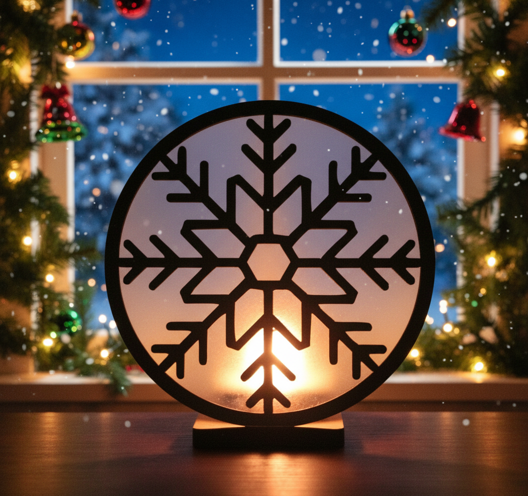 Snowflake Candle Holder