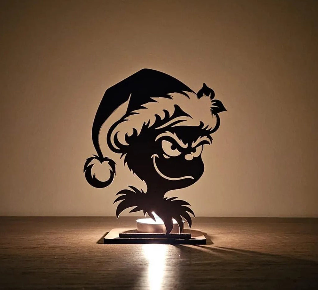 Grinch Candle Holder