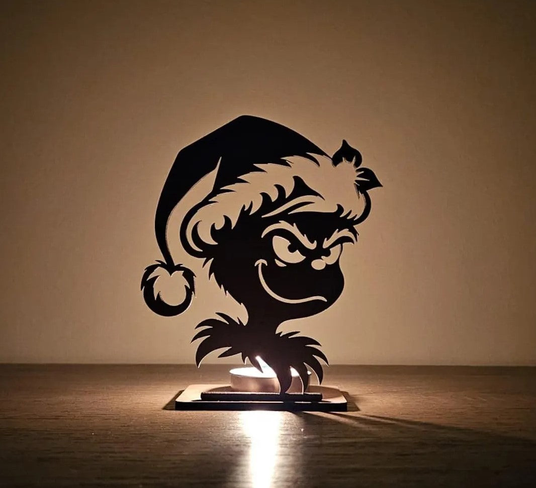 Grinch Candle Holder
