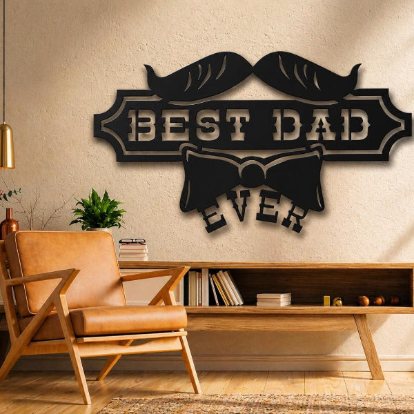 Best Dad Metal Wall Art