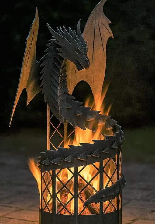3D Dragon Firepit