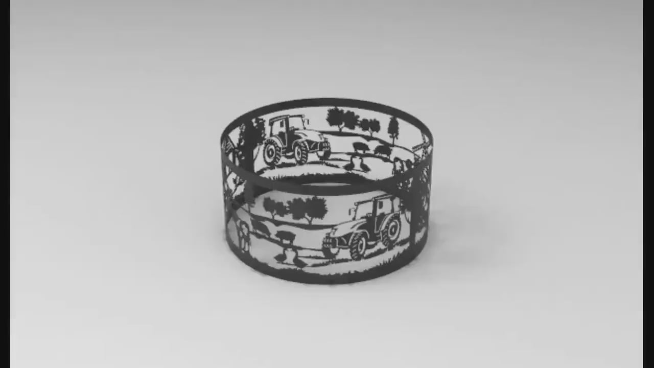 Firepit Ring - Tractor Design without Base & Feet