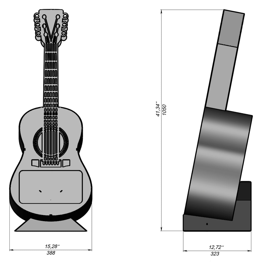 Guitar Fire Pit