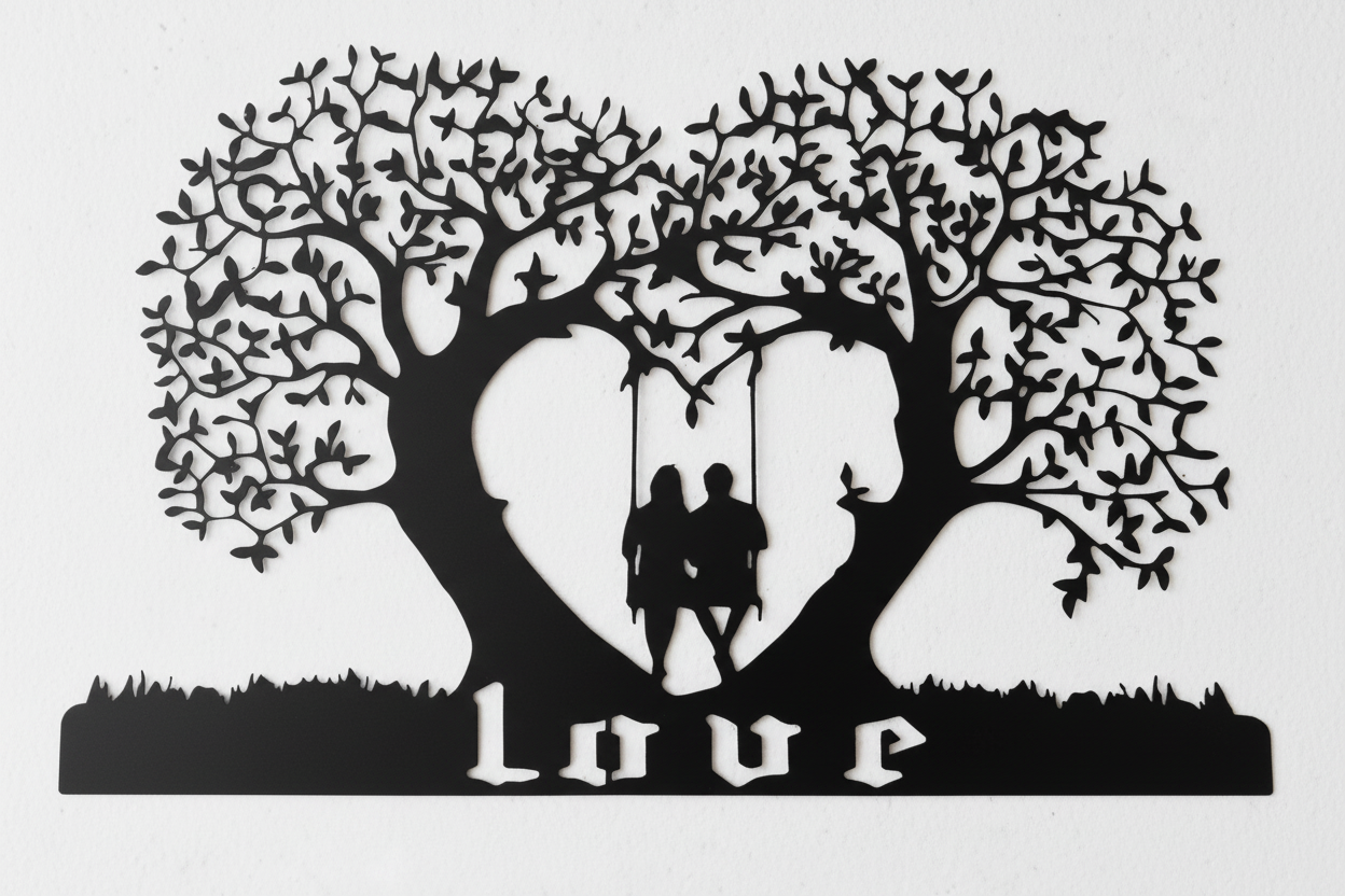Tree of Life Love wall art - rotated and closer